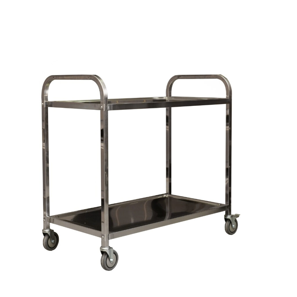 Ref Trolley 2 Tier Stainless Steel Serving Trolley - Sofia Refrigeration