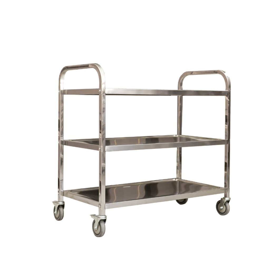 Ref Trolley 3 Tier Stainless Steel Serving Trolley - Sofia Refrigeration